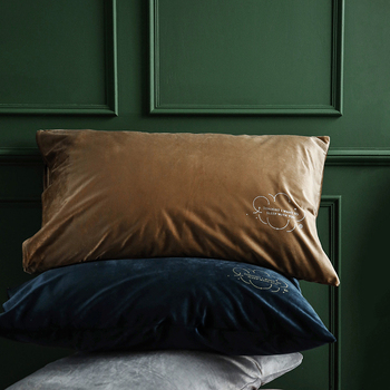 Minimalism Pillow Case Soft Velvet Pillowcase Nordic Home Textile Hotel Bedroom Warm Pillows Cover 48*74cm New Products 2019